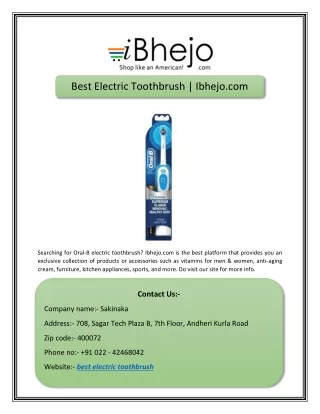 best electric toothbrush ibhejo com
