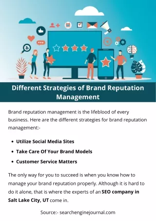 different strategies of brand reputation