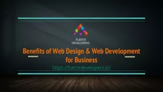 benefits of web design web development for business