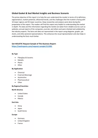 Global Gasket & Seal Market Insights and Business Scenario