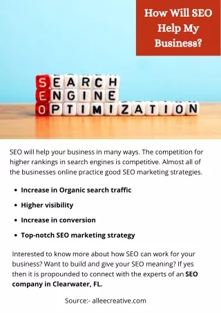 how will seo help my business