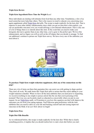triple keto review