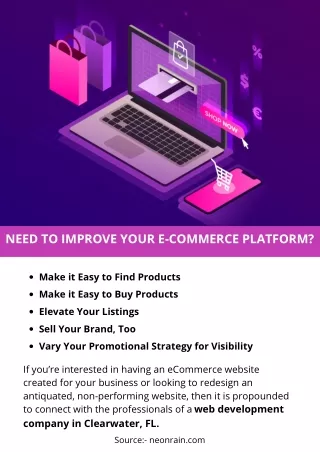 need to improve your e commerce platform