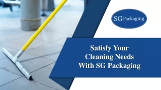 Bathroom Cleaning Supplies