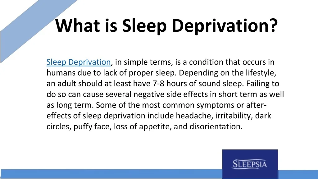 PPT - Sleep Deprivation Effects on Your Body PowerPoint Presentation ...