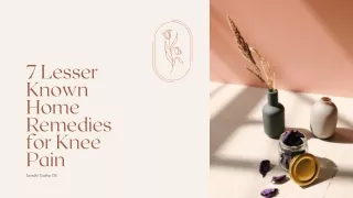 7 Lesser Known Home Remedies for Knee Pain