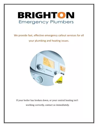 Emergency Plumber Lancing