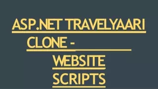 a s p net tr a ve l y a a r i
