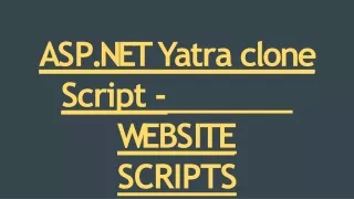 a s p net y a t r a clone