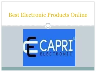 Best Electronic Products Online