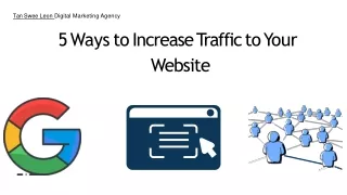 5 Ways To Get Traffic On Your Website