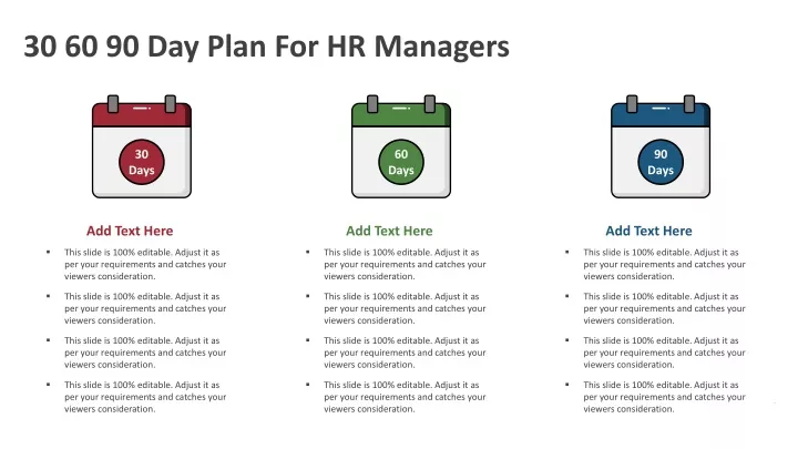 30 60 90 day plan for hr managers