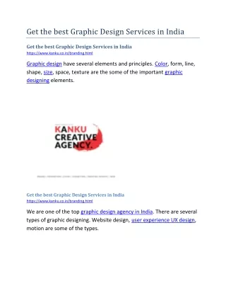 get the best graphic design services in india