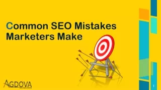 c ommon seo mistakes marketers make