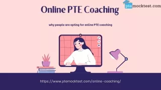 why people are opting for online PTE coaching?