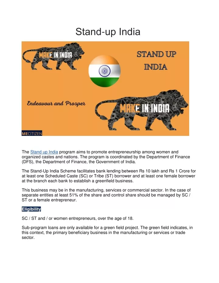 stand up india