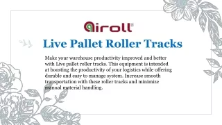 Live Pallet Roller Tracks