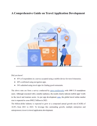 a comprehensive guide on travel application