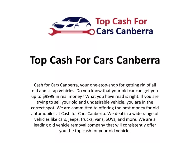 top cash for cars canberra