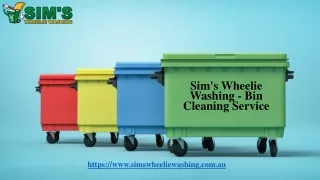 Sim's Wheelie Washing - Bin Cleaning Service