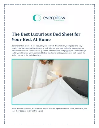 Best Sheets to Buy