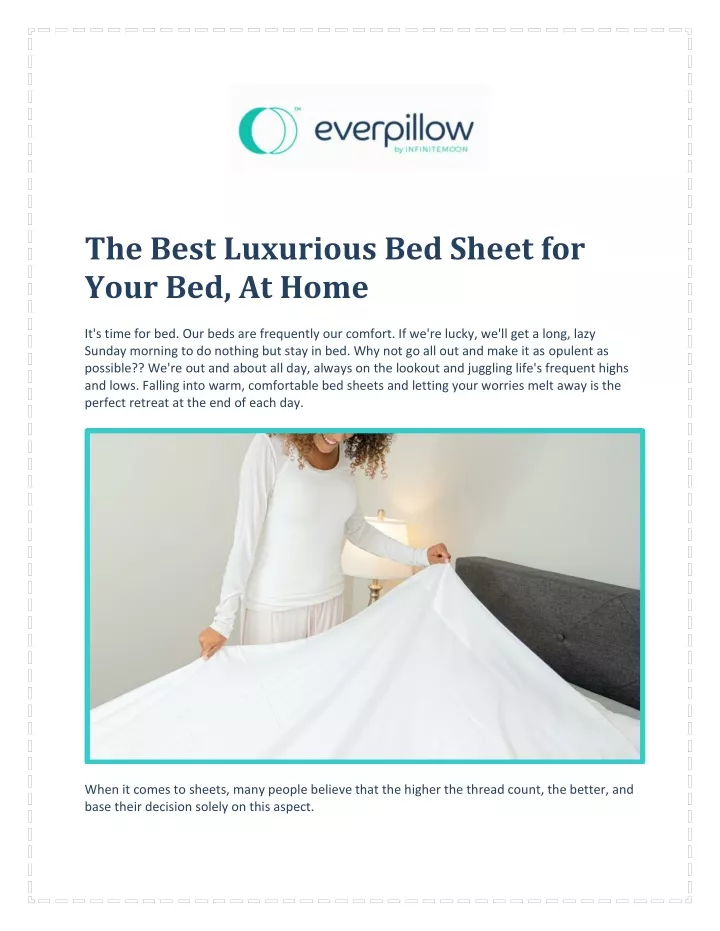 the best luxurious bed sheet for your bed at home