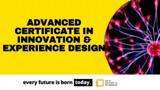 advanced certificate in innovation experience