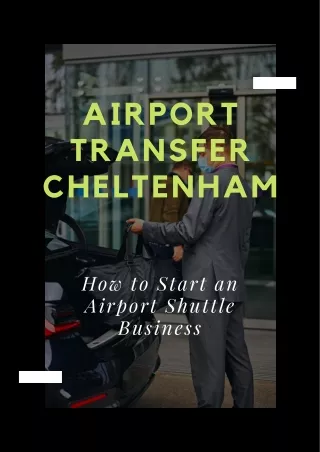 How to Start an Airport Shuttle Business