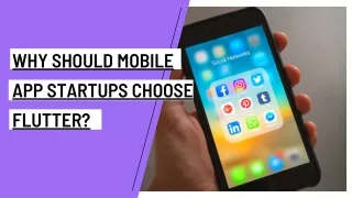 why should mobile app startups choose flutter