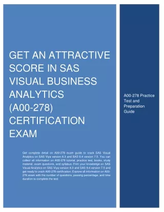 get an attractive score in sas visual business