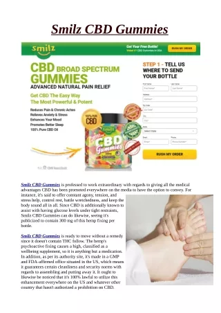 smilz cbd gummies