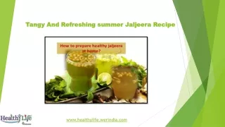 Tangy and Refreshing Summer Jaljeera Recipe