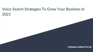 Voice Search Strategies To Grow Your Business In 2021