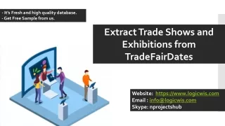 Extract Trade Shows and Exhibitions from TradeFairDates