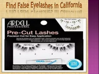 find false eyelashes in california