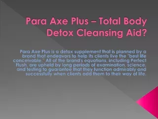 Para Axe Plus – Panch Tulsi Drops For Detoxification and Cleansing?