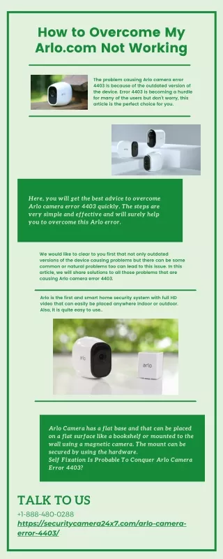 how to overcome my arlo com not working