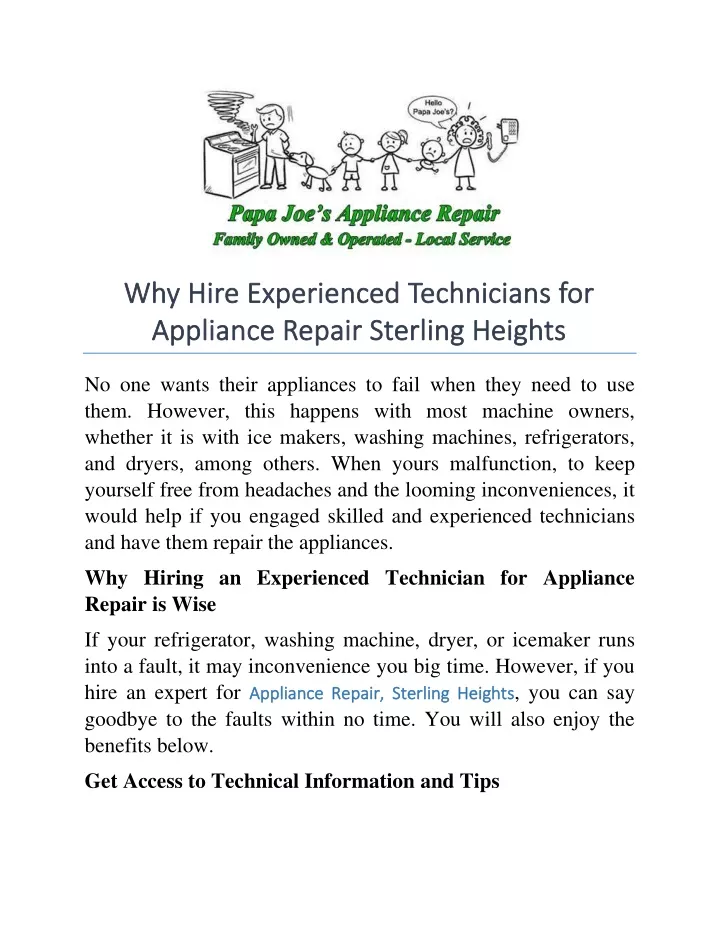 why hire experienced technicians for why hire
