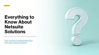 everything to know about netsuite solutions