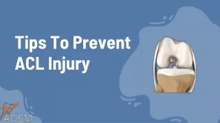 tips to prevent acl injury