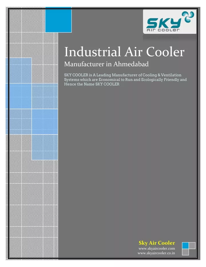 industrial air cooler manufacturer in ahmedabad