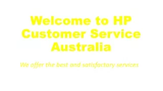 welcome to hp customer service australia