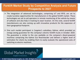 forklift market study by competitive analysis