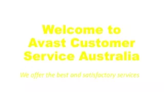 welcome to avast customer service australia