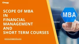 scope of mba in financial management and short