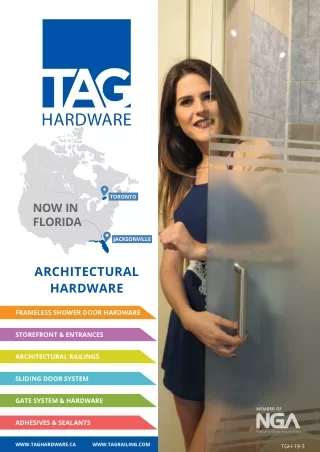 TAG Hardware- The best Choice for Shower Door Hinges