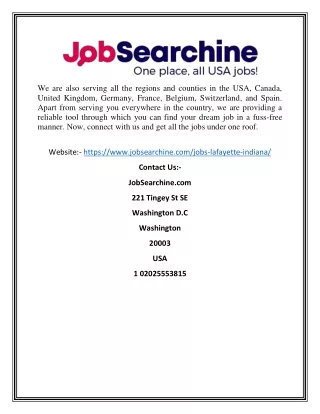 Jobs Lafayette Indiana | JobSearchine.com
