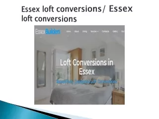 Loft conversions Essex