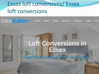 Essex loft conversions