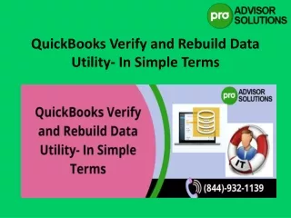 quickbooks verify and rebuild data utility in simple terms